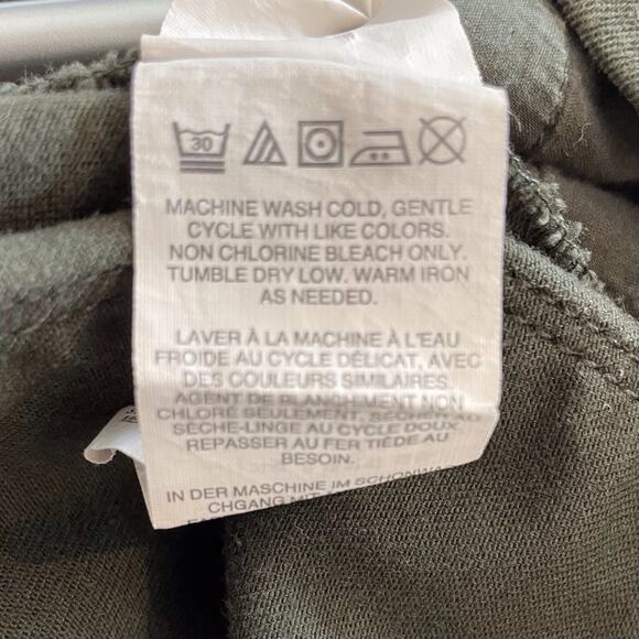 J.Crew Dannie Jeans Back Zipper Cropped Stretch Trip Dark Loden Olive Green 8 - Picture 13 of 14